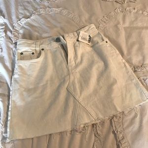Urban Outfitters White Denim Skirt